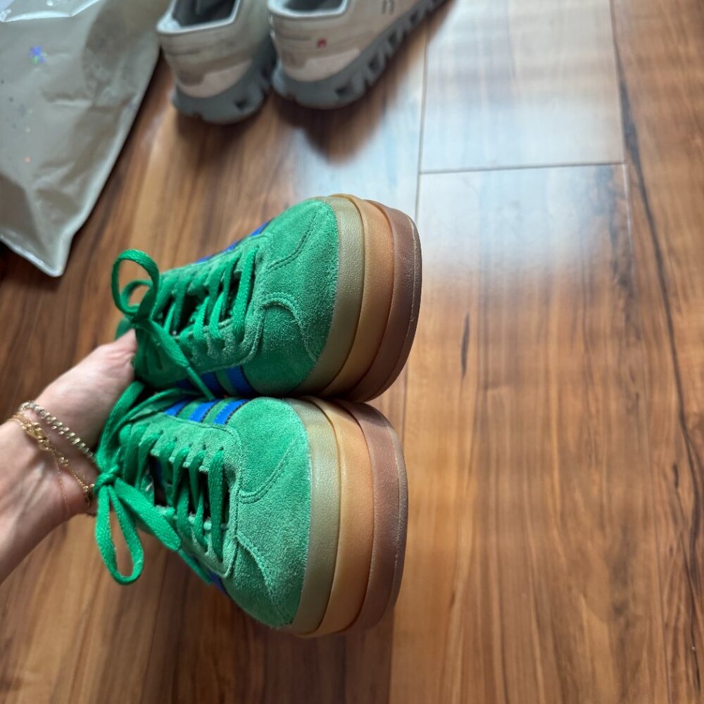 Gazelle Bold Platform Womens Lifestyle Shoes (Green/ Blue) - Picture 4 of 6